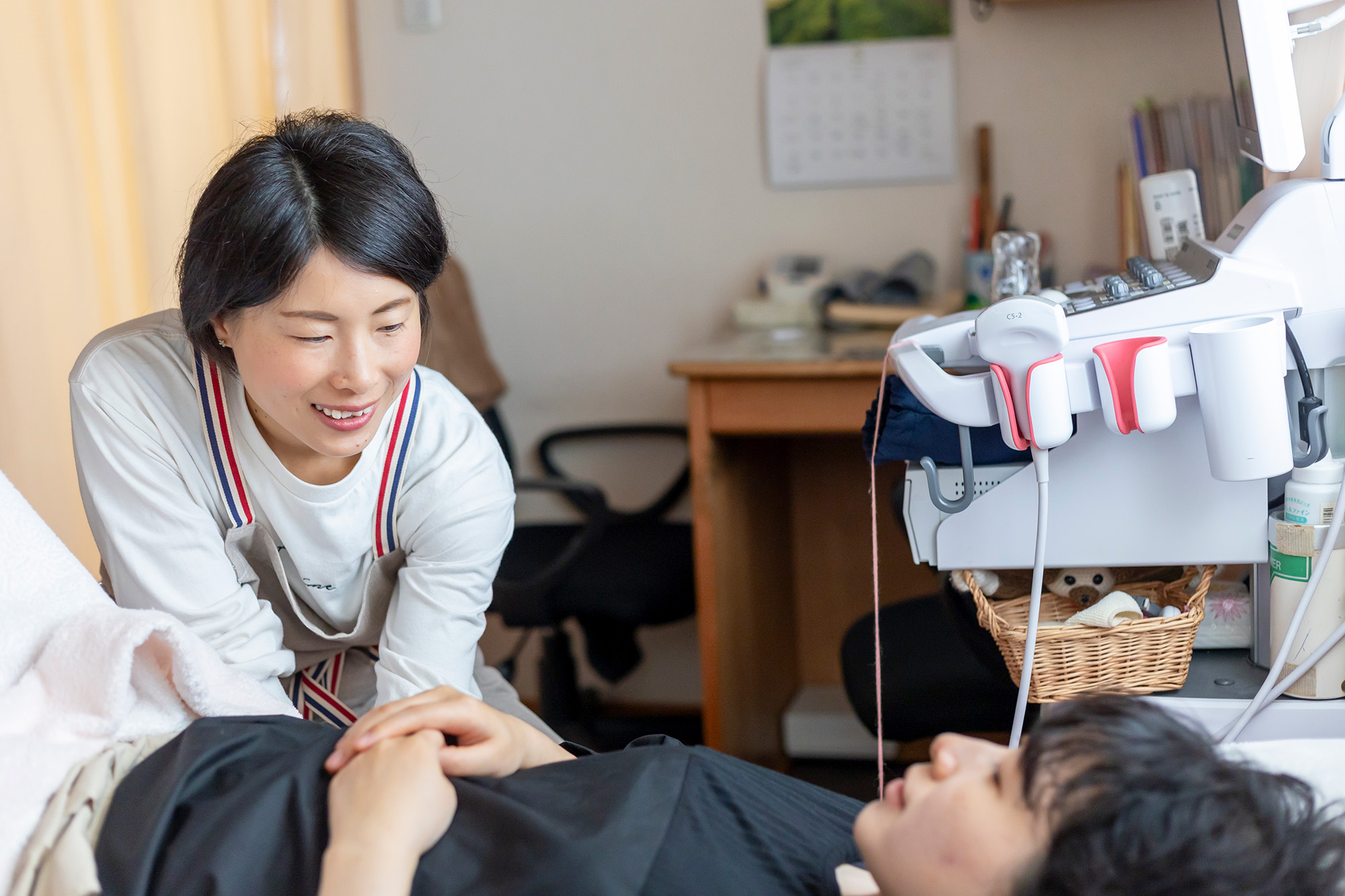 検診している様子